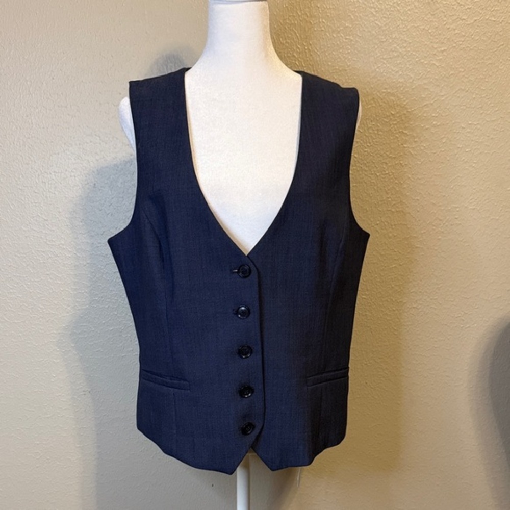 Banana Republic Dark Blue Vest - Picture 1 of 10